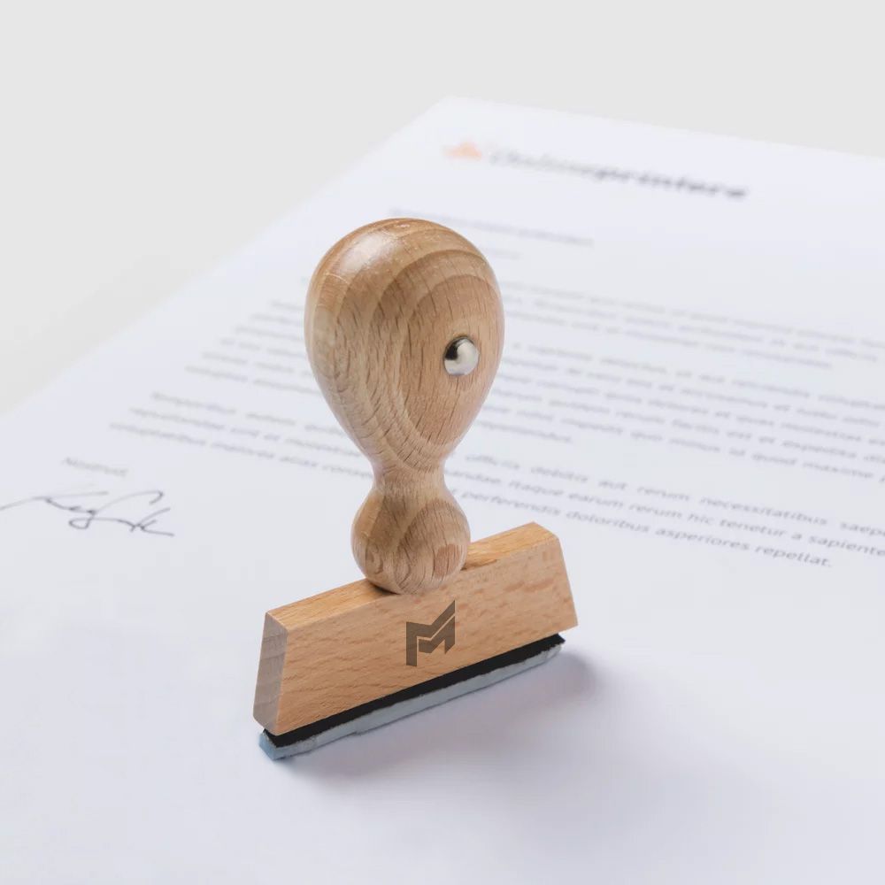 Timbro in legno 6x1 cm